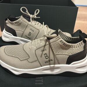 Berluti Shadow Knit and Leather sneakers